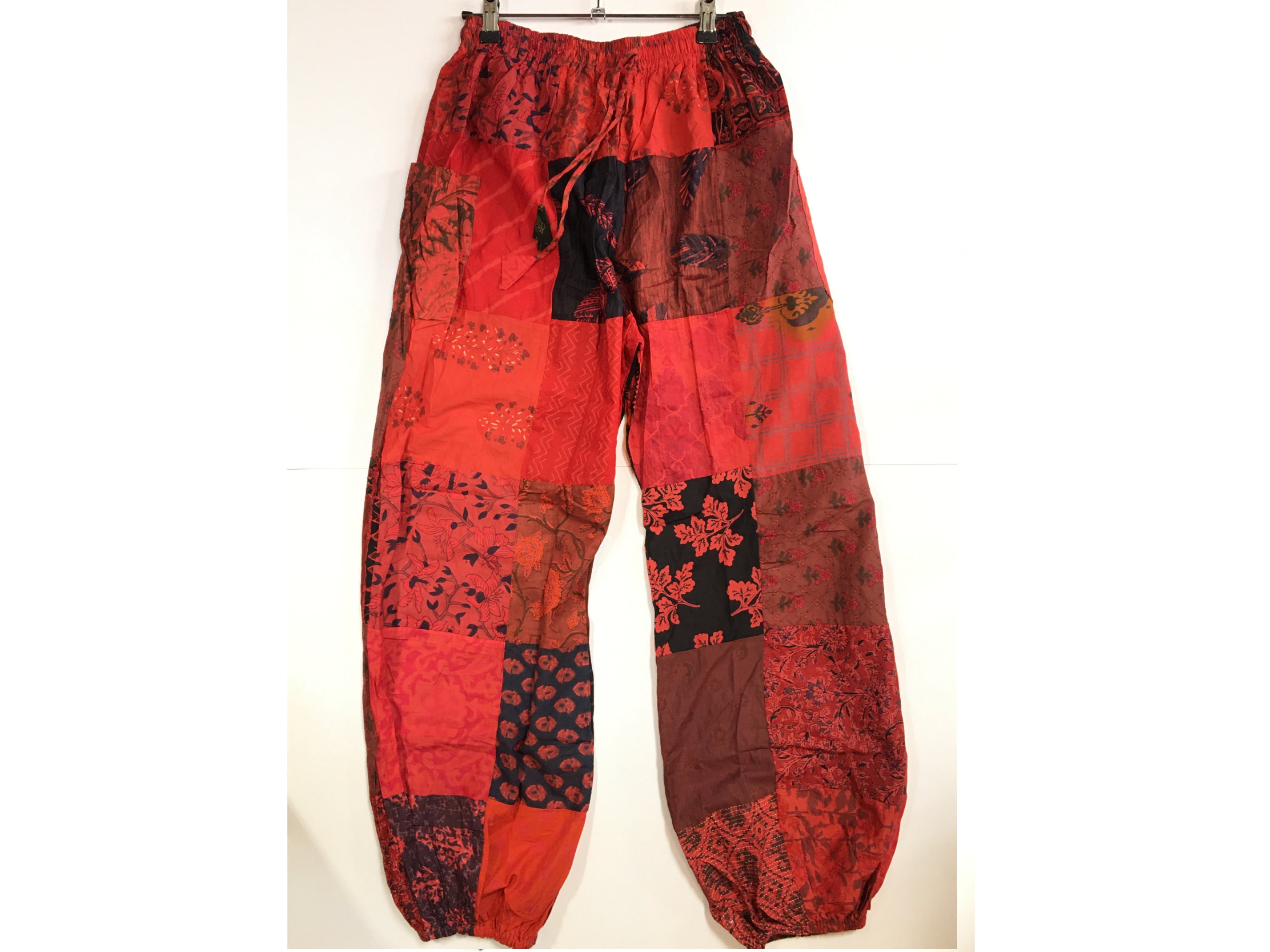 PATCHWORK CARGO TROUSERS ONE SIZE