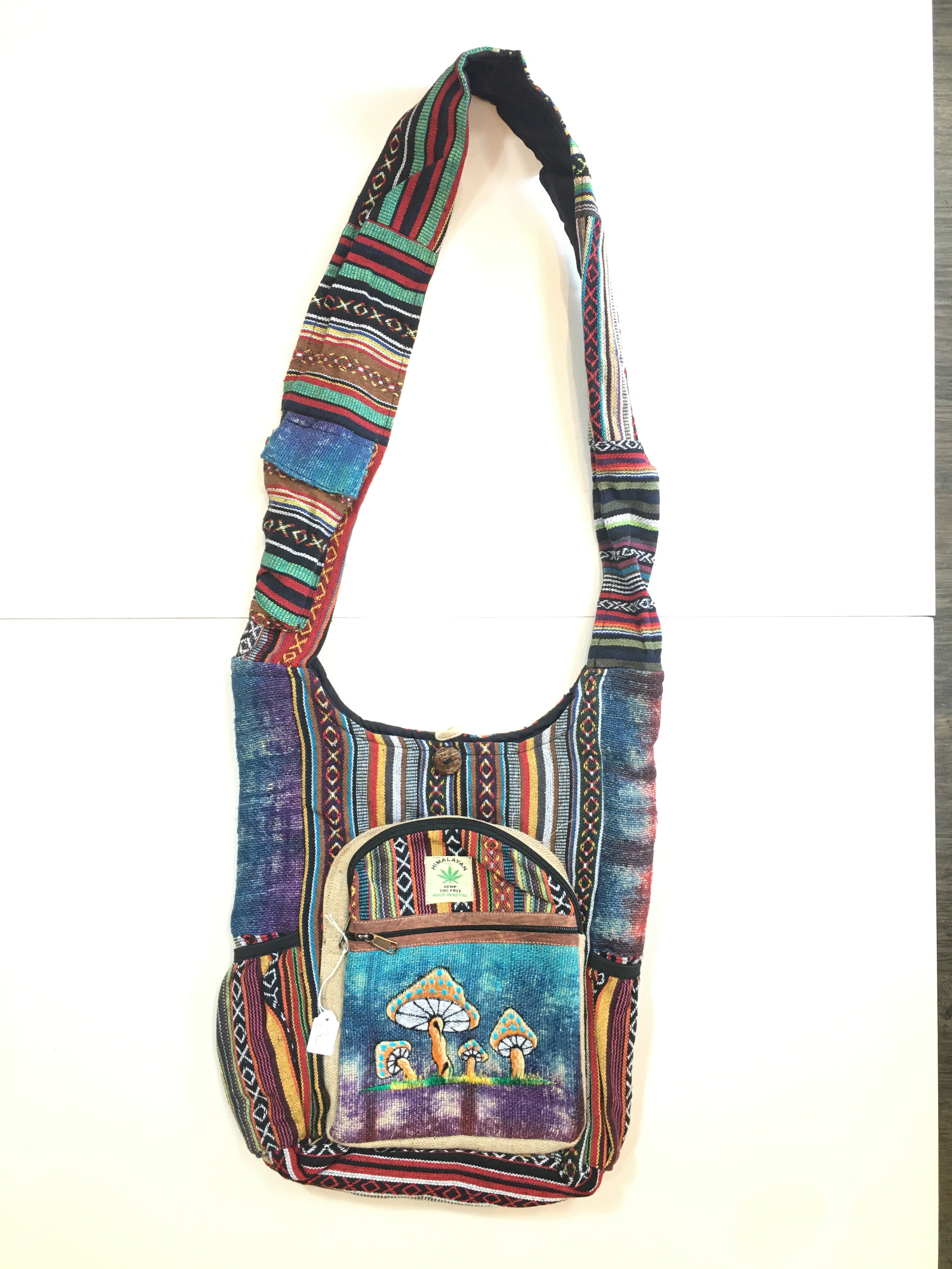 MUSHROOM CORE HEMP SHOULDER BAGS