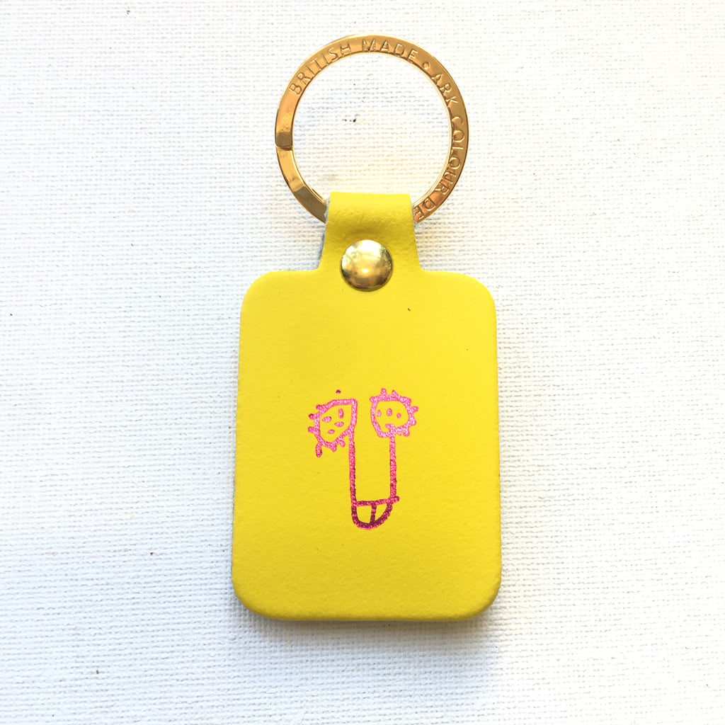 HANDMADE LEATHER KEY RINGS KEY FOBS Willy CAR HOUSE ARK COLOUR DESIGN ...