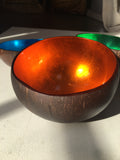 LACQUERED COCONUT BOWLS  Plain