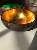LACQUERED COCONUT BOWLS  Plain
