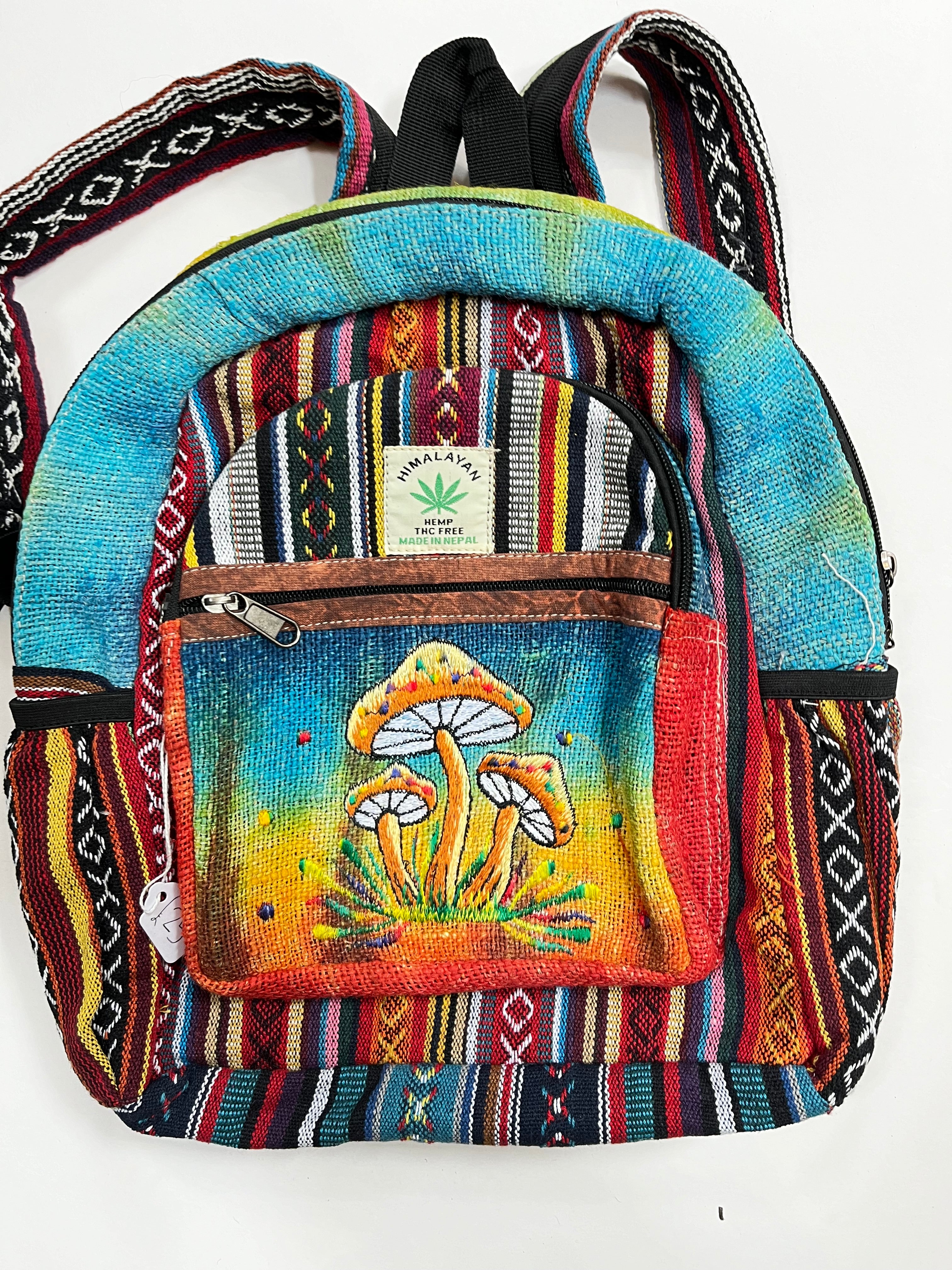 SMALL MUSHROOM CORE HEMP CANVAS RUCKSACK/BACKPACK A