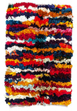 RECYCLED FLUFFY SARI INDIAN RAG RUG