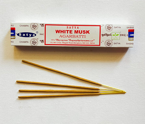 WHITE MUSK SATYA NAG CHAMPA INCENSE STICKS
