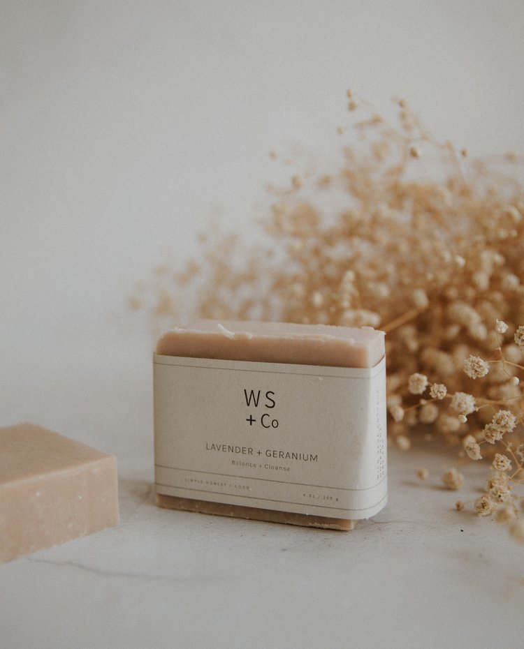 WHITE SAGE & CO VEGAN SOAP: Lavender & Geranium