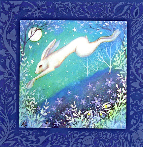 PAGAN WICCAN GREETING CARD Luna Hare AMANDA CLARK