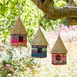 RECYCLED JUTE BIRDHOUSES