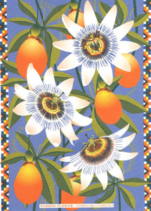 GREETING CARD Passion Flower PRINTER JOHNSON