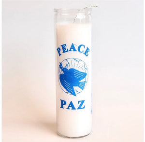 PEACE MEXICAN PRAYER, RITUAL CANDLE