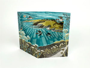 MATT JOHNSON 3D DIE CUT GREETING CARD Maenporth Coast Path