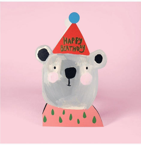 GREETING CARDS Bear Shaped ELEANOR BOWMER