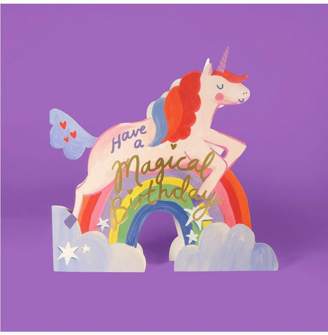 GREETING CARDS Unicorn Shaped ELEANOR BOWMER