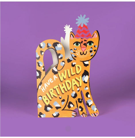 GREETING CARDS Leopard Shaped ELEANOR BOWMER