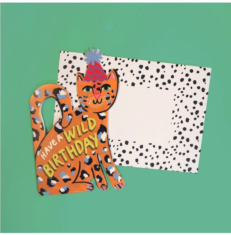 GREETING CARDS Leopard Shaped ELEANOR BOWMER