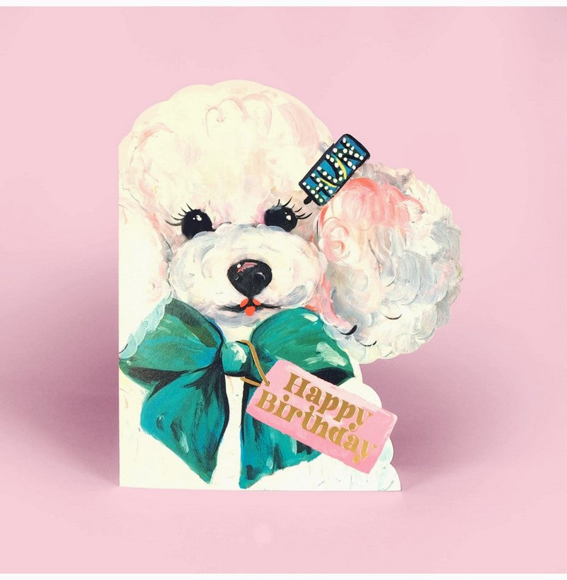 GREETING CARDS Poodle Shaped ELEANOR BOWMER