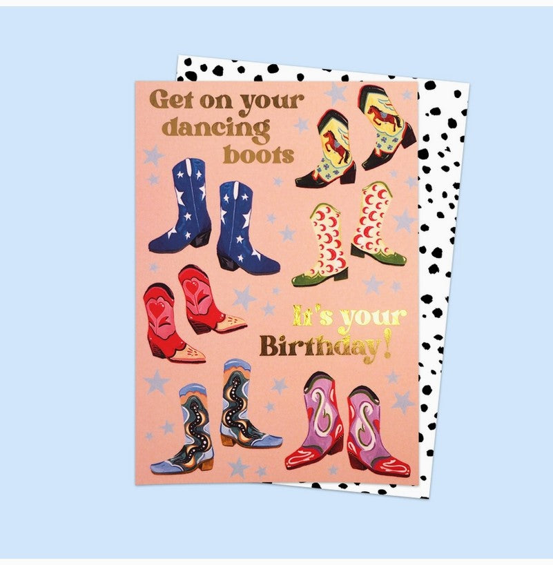 GREETING CARDS Get on Your Dancing Boots ELEANOR BOWMER