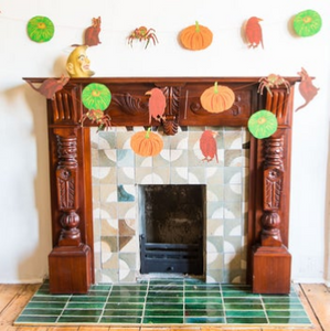 EAST END PRESS PAPER GARLAND Halloween Pumpkins