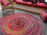 ROUND INDIAN RAG RUGS