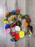 FELT FLOWER GARLANDS MULTICOLOURED