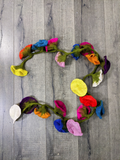 FELT FLOWER GARLANDS MULTICOLOURED