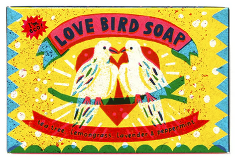 PRINTED PEANUT VEGAN SOAPS: Tea tree, Lemograss, Lavender & Peppermint