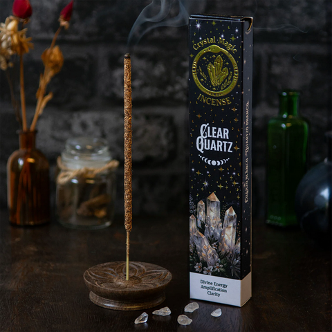 CRYSTAL MAGIC INCENSE Clear Quartz SMUDGING INCENSE STICKS