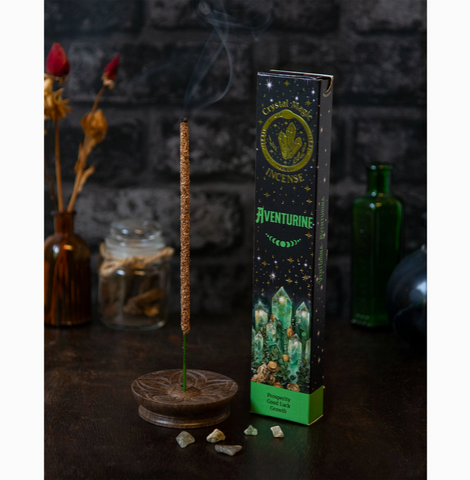 CRYSTAL MAGIC INCENSE Aventurine SMUDGING INCENSE STICKS