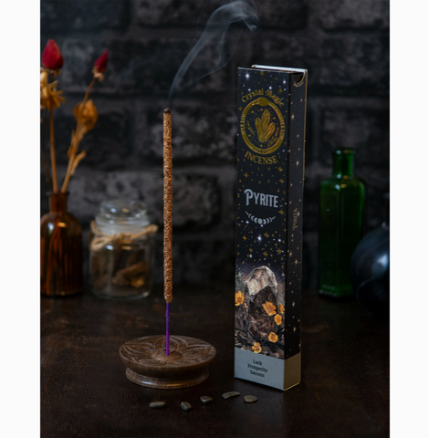 CRYSTAL MAGIC INCENSE Pyrite SMUDGING INCENSE STICKS
