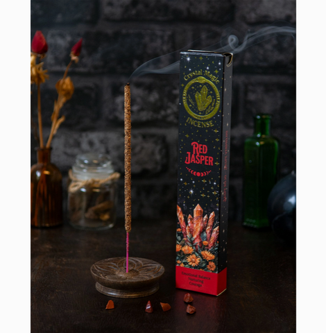 CRYSTAL MAGIC INCENSE Red Jasper SMUDGING INCENSE STICKS