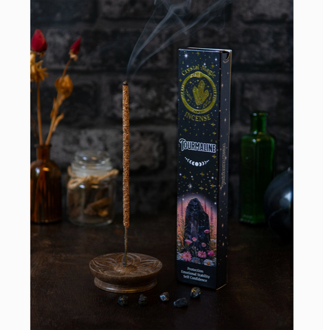 CRYSTAL MAGIC INCENSE Tourmaline SMUDGING INCENSE STICKS