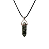 DOUBLE POINTED CRYSTAL PENDANT NECKLACES
