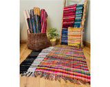 INDIAN CHINDI RAG RUGS 120 x 75 cm