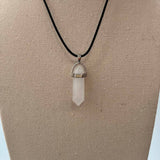 DOUBLE POINTED CRYSTAL PENDANT NECKLACES