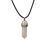 DOUBLE POINTED CRYSTAL PENDANT NECKLACES
