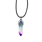 DOUBLE POINTED CRYSTAL PENDANT NECKLACES