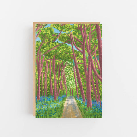 BLUEBELL WOOD GREETING CARD LOMOND PAPER CO