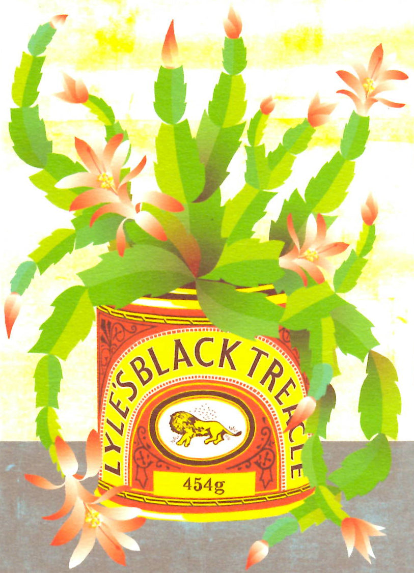 GREETING CARD Black Treacle PRINTER JOHNSON