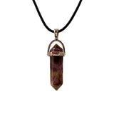 DOUBLE POINTED CRYSTAL PENDANT NECKLACES