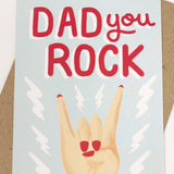 DAD YOU ROCK FATHERS DAY GREETING CARD LOMOND PAPER CO