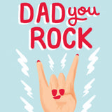 DAD YOU ROCK FATHERS DAY GREETING CARD LOMOND PAPER CO