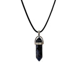 DOUBLE POINTED CRYSTAL PENDANT NECKLACES