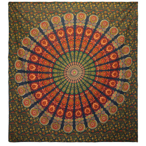 MANDALA TAPESTRY, WALL HANGING, BEDSPREAD