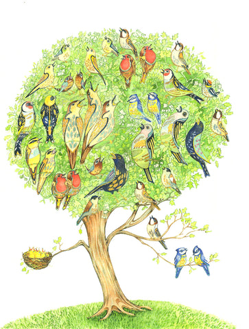 PAGAN WICCAN FINE ART GREETING CARDS Dawn Chorus DM COLLECTION