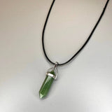 DOUBLE POINTED CRYSTAL PENDANT NECKLACES
