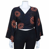 BLACK SUN WRAP TOP