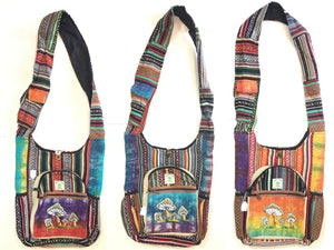 MUSHROOM CORE HEMP SHOULDER BAGS