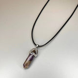 DOUBLE POINTED CRYSTAL PENDANT NECKLACES