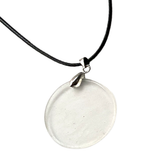CRYSTAL COIN PENDANT NECKLACES