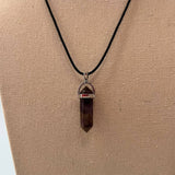 DOUBLE POINTED CRYSTAL PENDANT NECKLACES