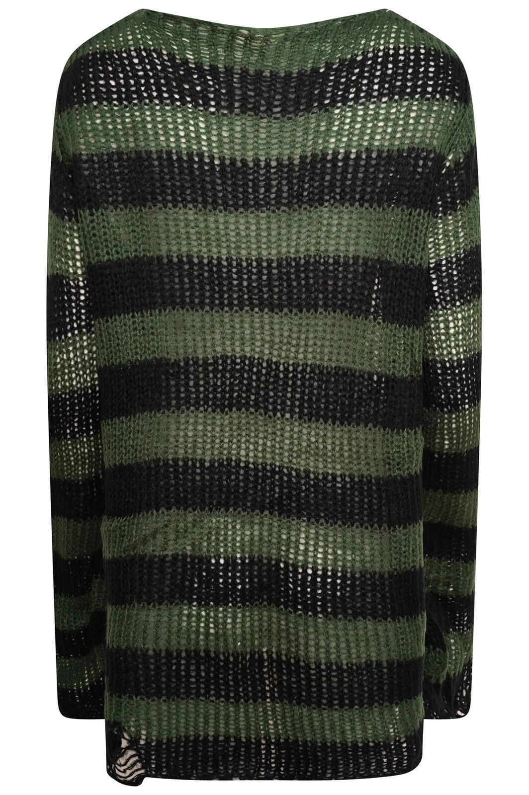 OVERSIZED PUNK GOTHIC DISTRESSED JUMPER/SWEATER